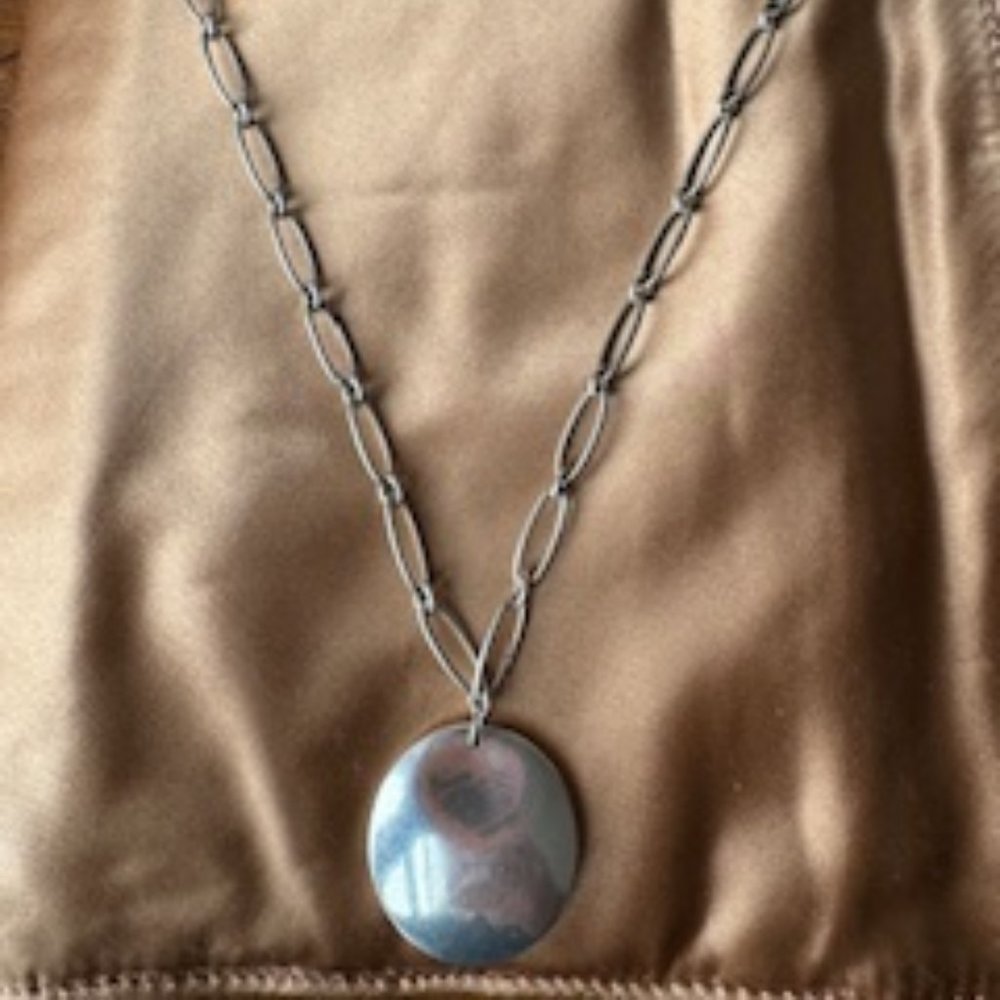 Tiffany & Co. vintage Elsa Peretti Sterling Silver Disc Pendant Necklace